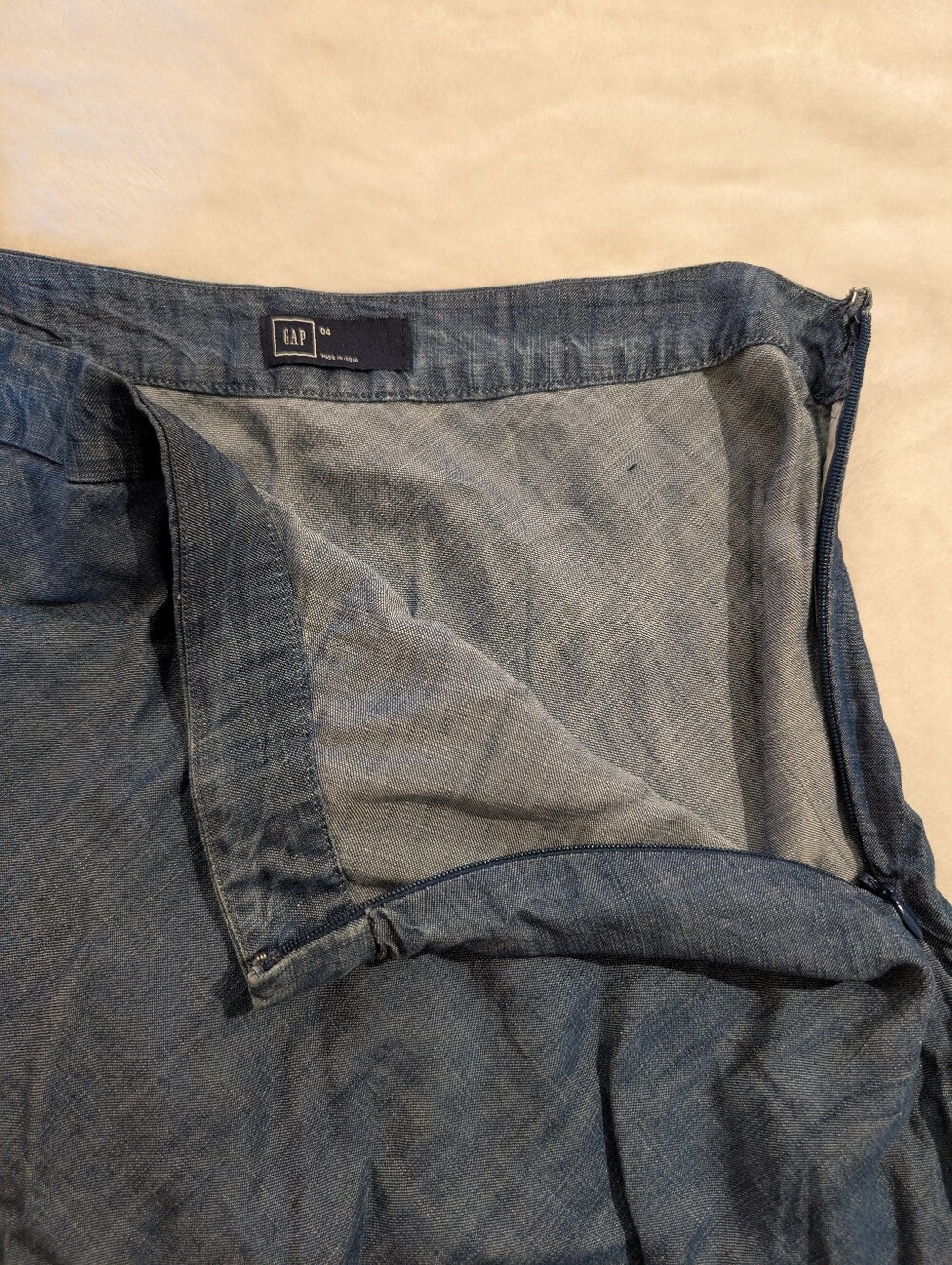 Gap Soft Chambray Mini Skirt